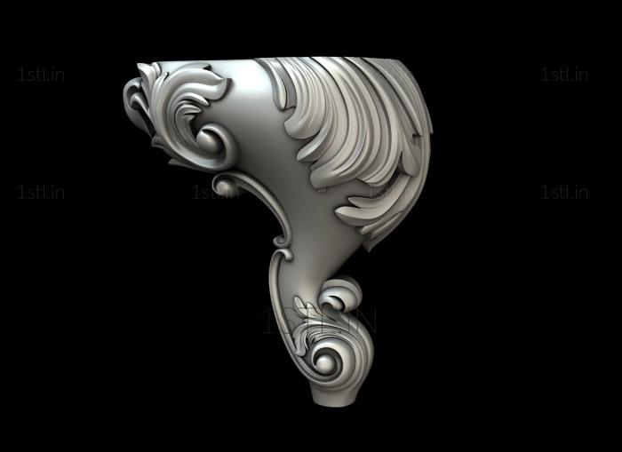 Legs (NJ_0642) 3D model for CNC machine